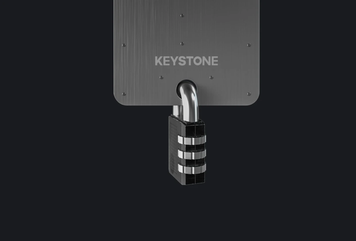 Close the tablet (can be fastened with a padlock) Do not try to tamper with the Axle